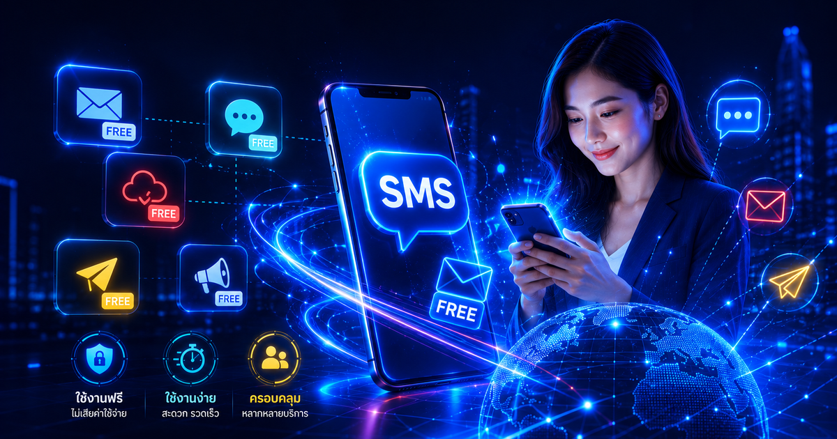 รวมบริการ SMS Free ที่น่าสนใจในปี 2026